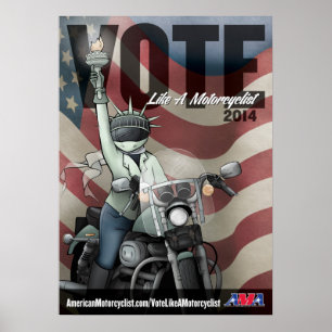 Rösta något liknande en Motorcyclist Poster