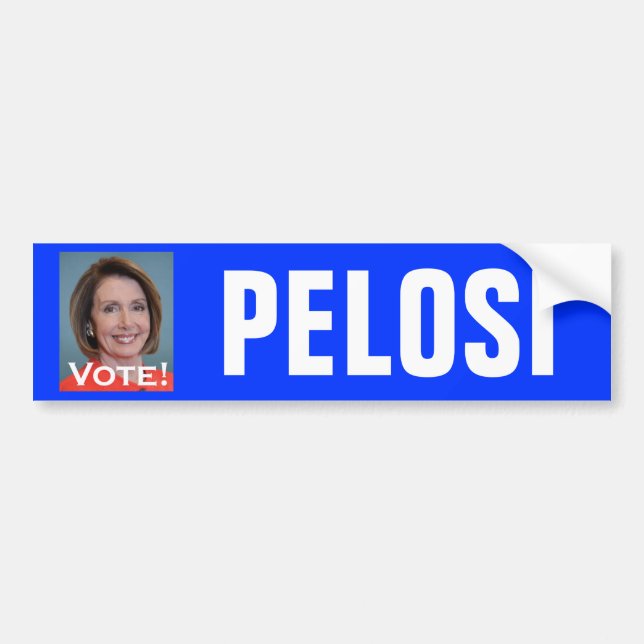 Rösta Nancy Pelosi Bildekal (Framsidan)