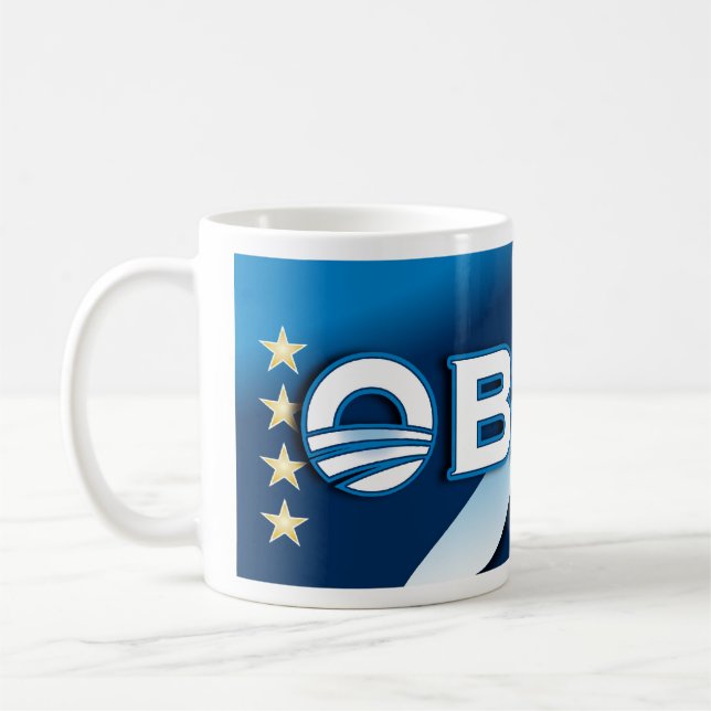 Rösta OBAMA 2012 Mugg (Vänster)