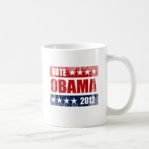 RÖSTA OBAMA 2012 UNDERTECKNAR Vintage.png Kaffemugg