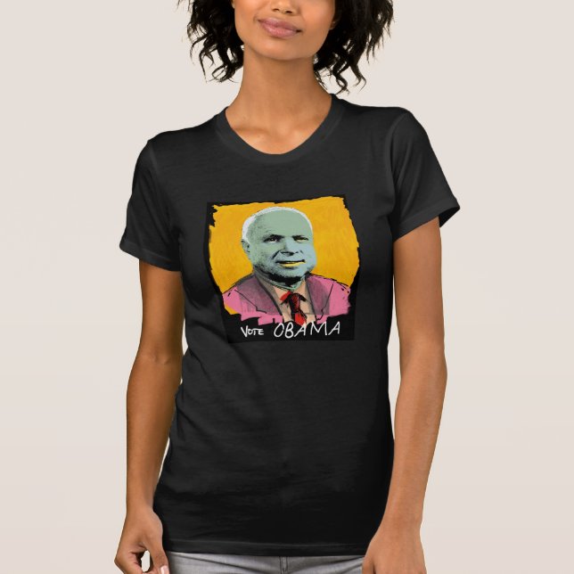 RÖSTA OBAMA den rena V-Nacken Tröja (Framsida)