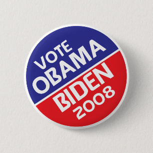 Rösta Obama och Biden i 2008 Knapp