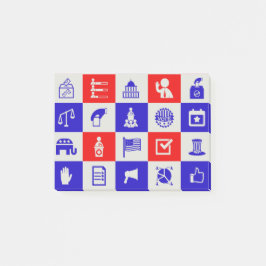 rösta om valet i USA Post-it Block