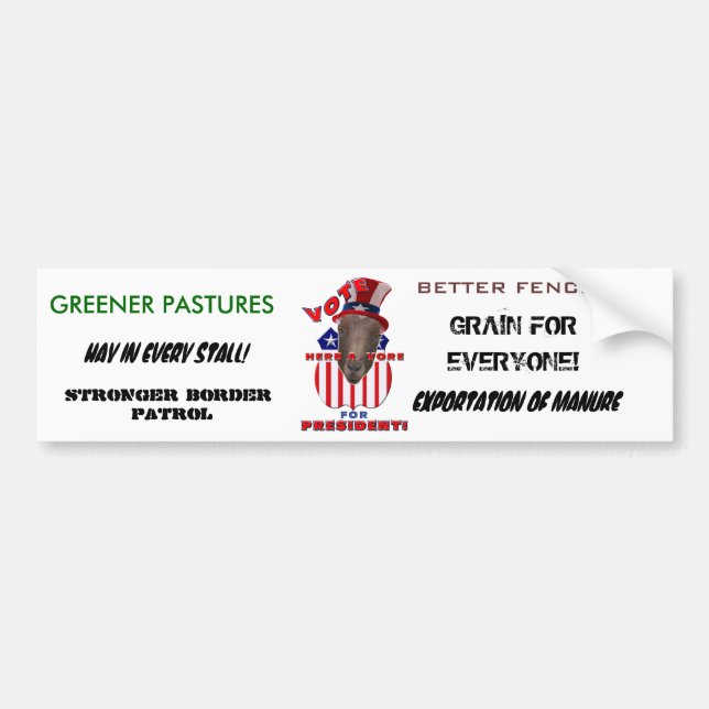 RÖSTA ÖRTEN EN VORE FÖR PRESIDENT! GET BILDEKAL (Framsidan)