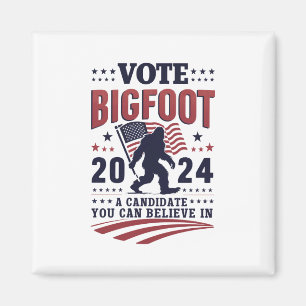 Rösta på Bigfoot 2024 Sasquatch Presidentvalet Magnet