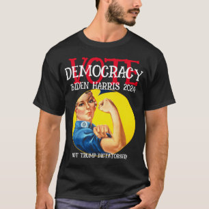 RÖSTA PÅ DEMOKRATI INTE DIKTATUR 2024 T SHIRT