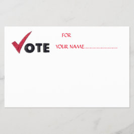 RÖSTA PÅ DIN KANDIDAT.... FLYGBLAD