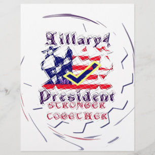 Rösta på Hillary USA Starkare Tillsammans Min Pre