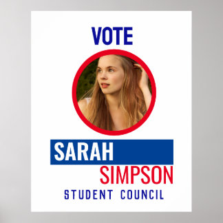 Rösta på klasspresident: Elevrådsval Poster