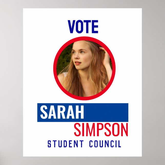 Rösta på klasspresident: Elevrådsval Poster (Framsidan)