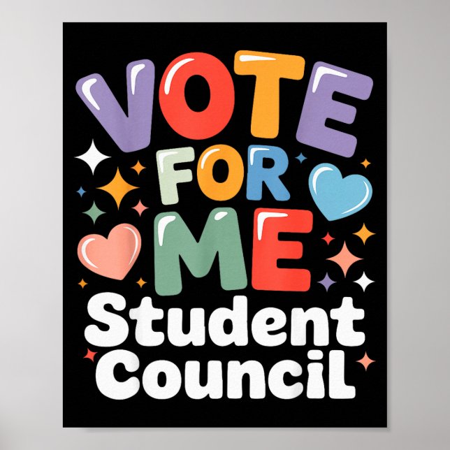 Rösta På Mig Elevrådsstämning Skolval  Poster (Framsidan)