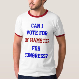 Rösta på min hamsterkongress rolig politisk tee