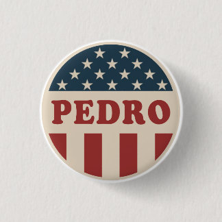 Rösta på Pedro Klassisk Retro Amerikansk Väljare K Knapp