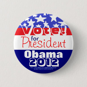 Rösta! På president Obamas vägnar 2012 Knapp