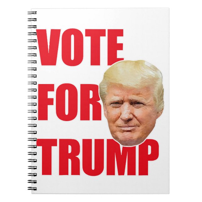 Rösta på trump  anteckningsbok (Framsidan)