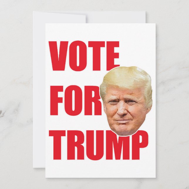 Rösta på trump  inbjudningar (Framsida)