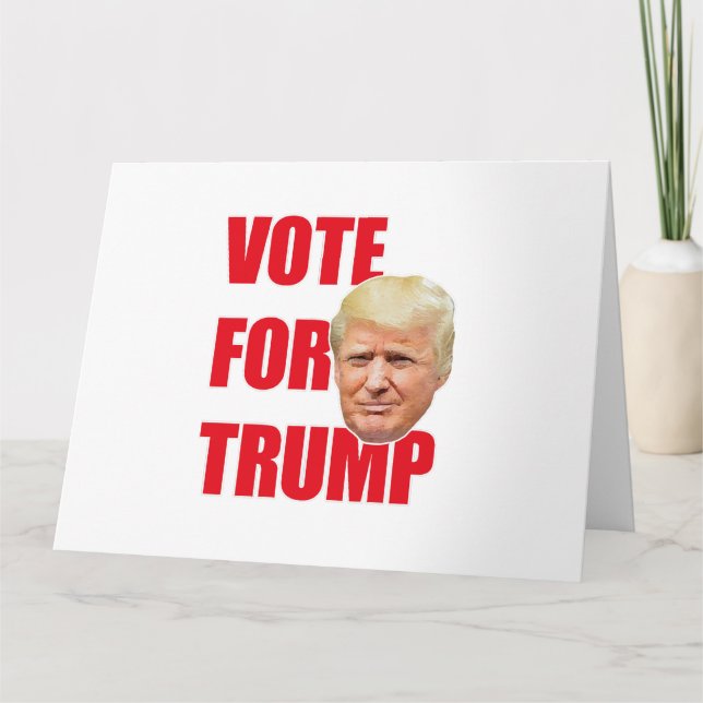 Rösta på trump  kort (Framsida)