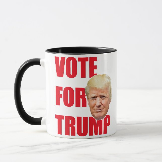 Rösta på trump  mugg (Vänster)