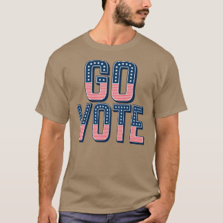 Rösta Patriotisk Flagga Konst Amerikansk Val T Shirt