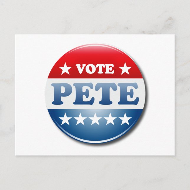 Rösta Pete 2020 Vykort (Framsida)