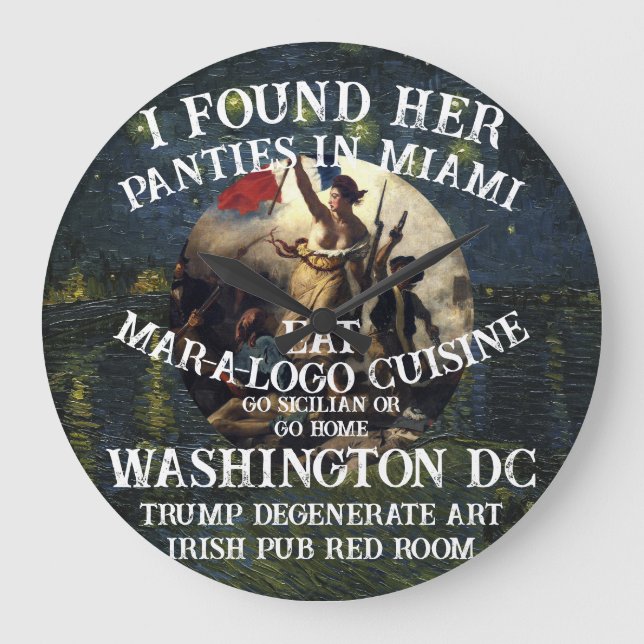 Rösta Politisk Patriotisk Trump Republikanska part Stor Klocka (Framsida)