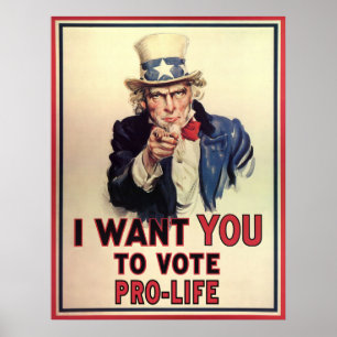 Rösta Pro-Liv Poster