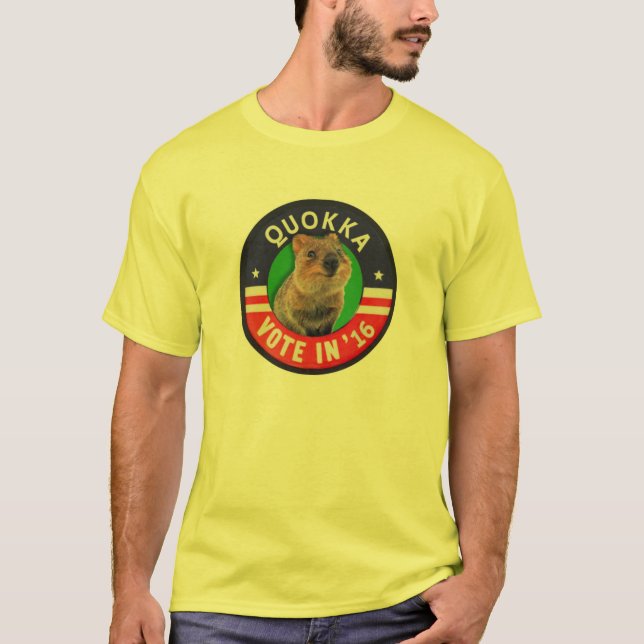 Rösta Quokka för president i 2016 Tee Shirt (Framsida)
