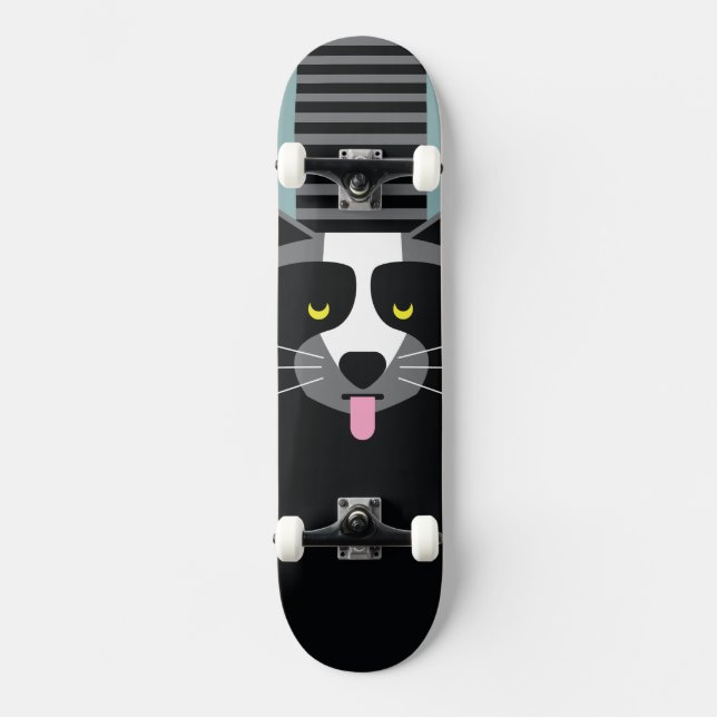 Rosta Raccoonskridskodäcket Skateboard Bräda 19,5 Cm (Framsida)