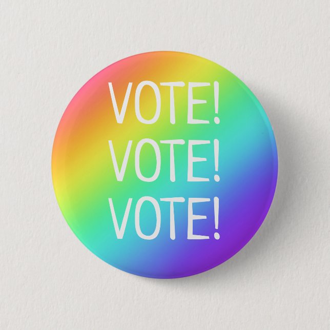 Rösta! Regnbågsknapp Knapp (Framsida)