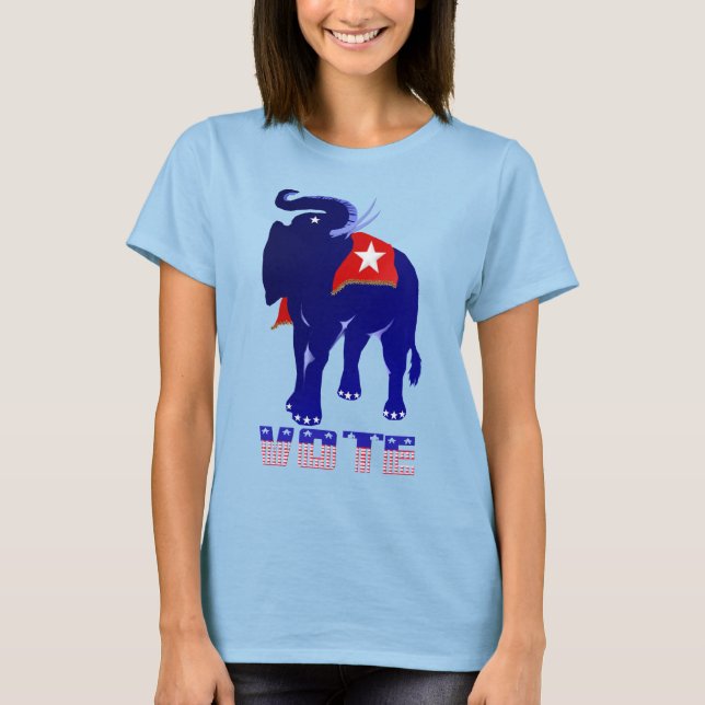 Rösta RepublicanT-Shirt Tröja (Framsida)