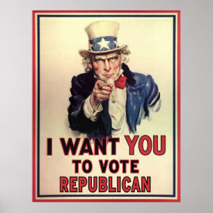 Rösta republikanen poster