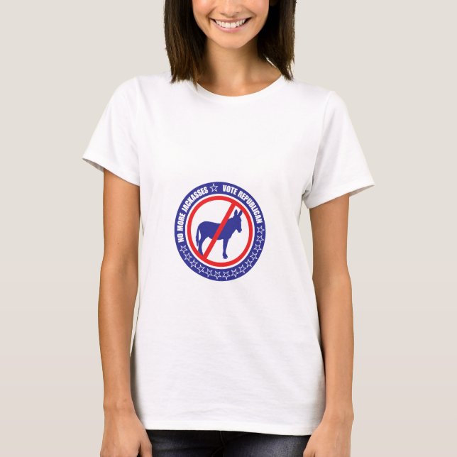 Rösta republikansk skjorta t-shirt (Framsida)