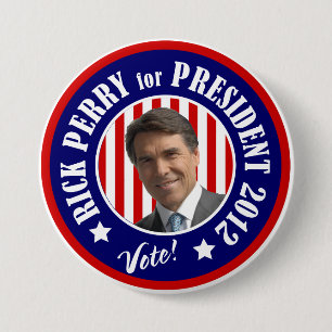 Rösta Rick Perry för presidenten 2012 Knapp