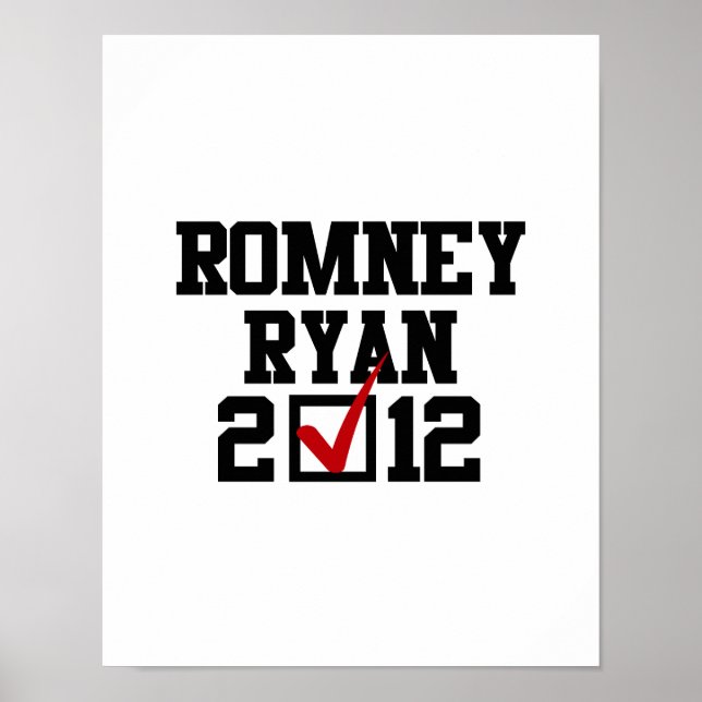 RÖSTA ROMNEY RYAN 2012 POSTER (Framsidan)