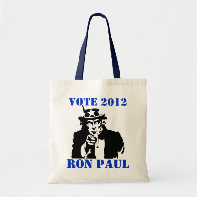 RÖSTA RON PAUL 2012 TYGKASSE (Framsidan)