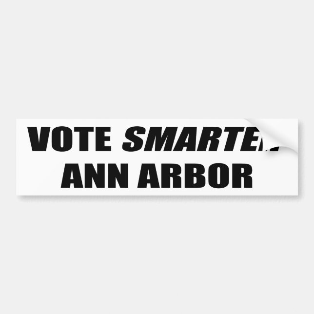 RÖSTA SMARTER ANN ARBOR BILDEKAL (Framsidan)