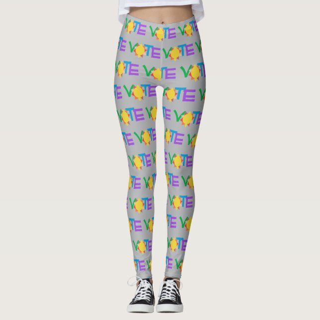 Rösta Sol / Kul GOTV / Rösta med Sol Leggings (Framsida)