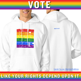 Rösta som dina HBT-Höger är beroende av det Hoodie