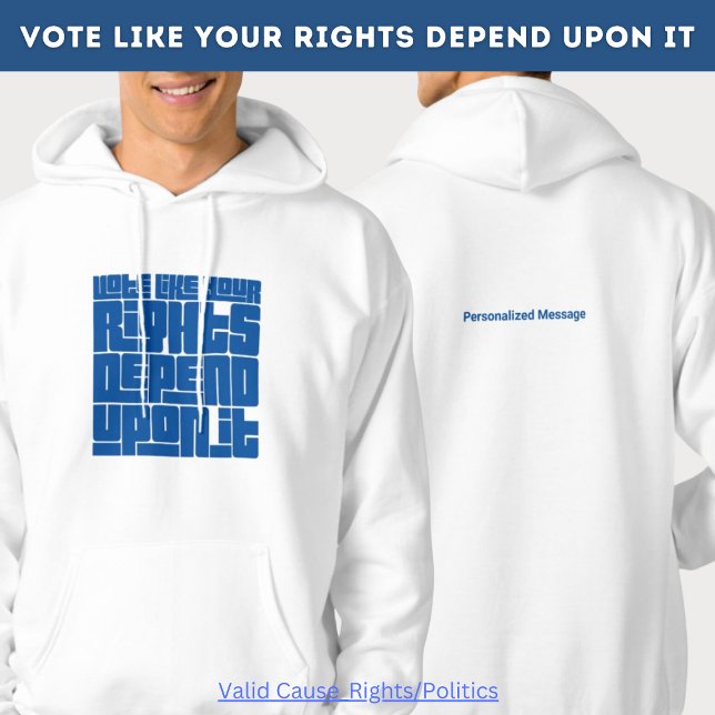 Rösta som dina Höger är beroende av det Hoodie (Skapare uppladdad)