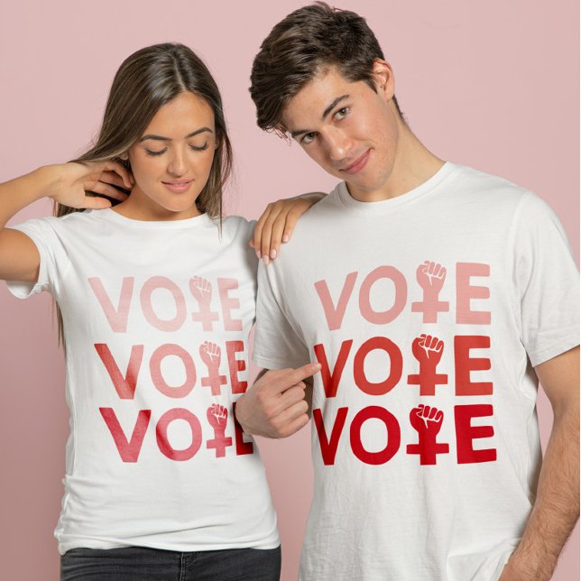 Rösta som en feministisk shierarki t shirt (Skapare uppladdad)
