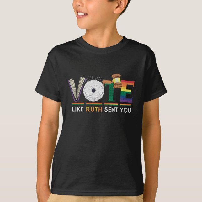 Rösta Som Om Ruth Sände Dig Hammare Feminister Lgb T Shirt (Framsida)