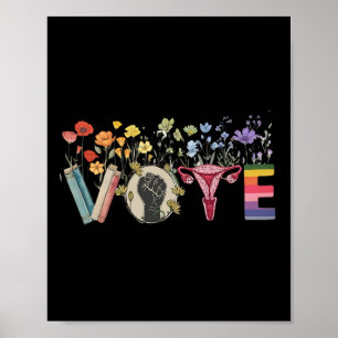 Rösta som Ruth skickade dig blommor Feminist LGbt  Poster