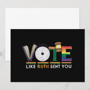 Rösta som Ruth skickade dig Pridet Gavel Feminists Inbjudningar