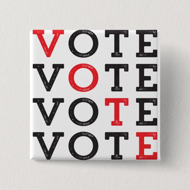 RÖSTA - Square knäppas Knapp (Framsida)