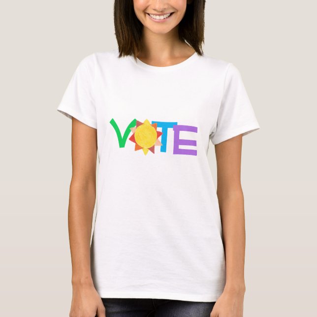 Rösta T-Shirt Sol GOTV / Rösta med Sol (Framsida)