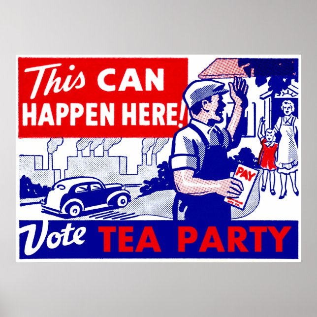 Rösta Tea Party Poster (Framsidan)