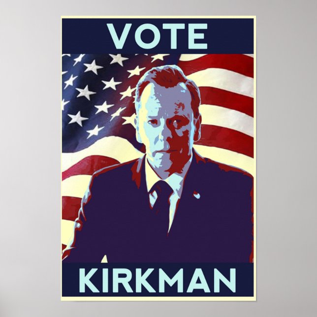 Rösta Tom Kirkman Poster (Framsidan)