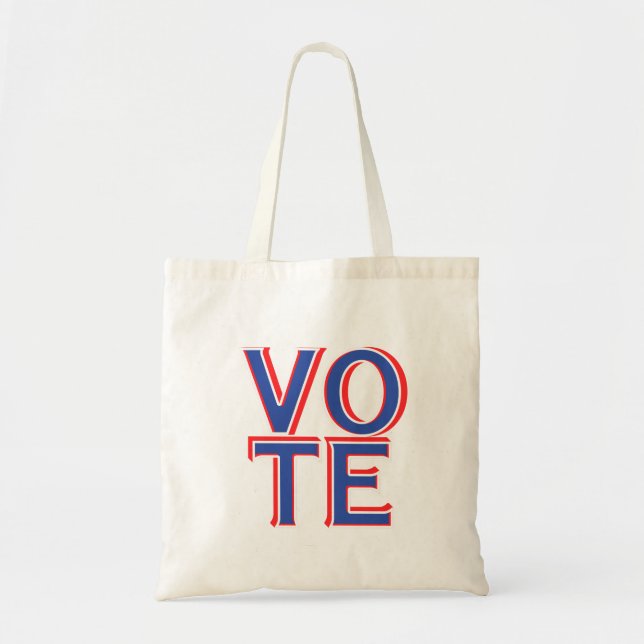 Rösta Tote Bag Presidentvalet Kampanj Merch Tygkasse (Framsidan)