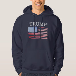 Rösta trumfamerikaner först hoodie