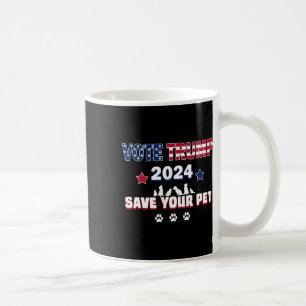 Rösta Trump 2025 Spara Dina Husdjur President Trum Kaffemugg